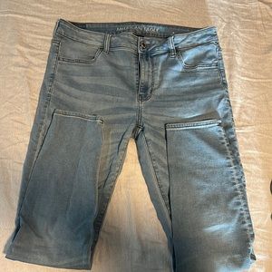 American Eagle, light wash, skinny